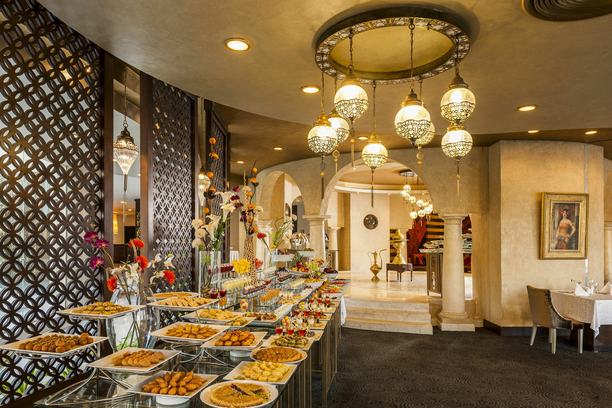 Rixos Alamein - Full Board Plus El Alamein Kültér fotó The buffet at the hotel